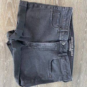 American Eagle Black Denim Shorts